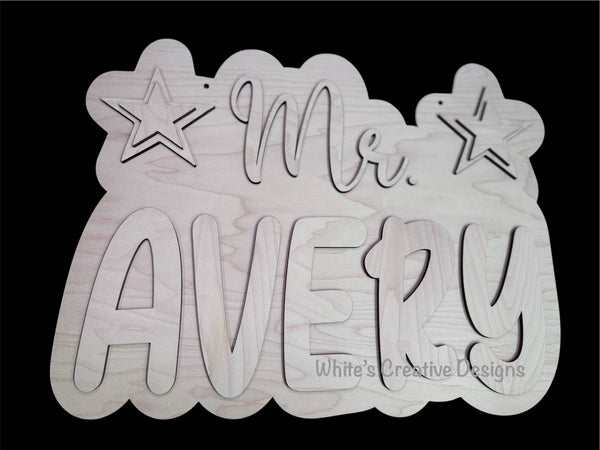 Teacher Name Door Hanger