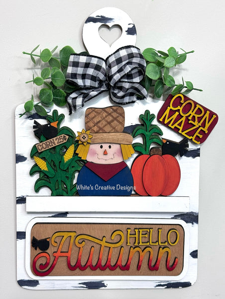 Truck or Cutting Board Shelf Sitter- Hello Autumn