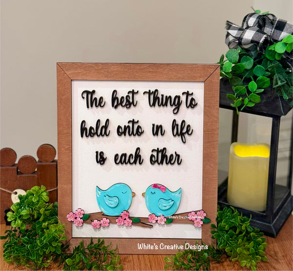 Love Birds Shelf Sitter