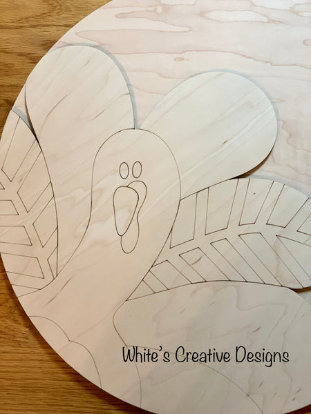 Turkey Round Door Hanger