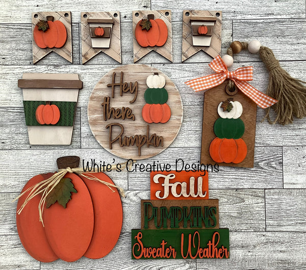 Hey there Pumpkin Tiered Tray