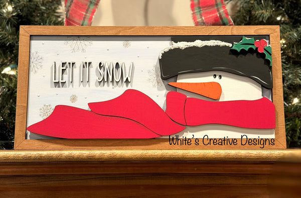 Let it Snow Framed Sign- 2