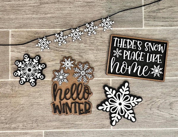 Hello Winter Tiered Tray