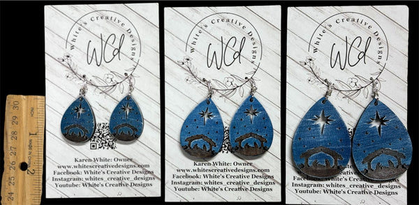 Nativity Teardrop Earrings