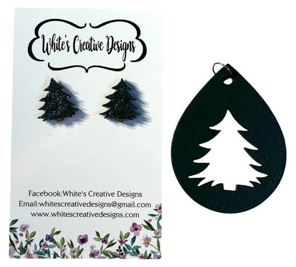 Christmas Tree Earrings and/or Pendant