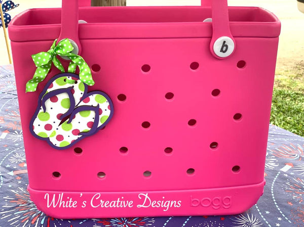 Flip Flop Pocketbook/Beach Bag/Book Bag/Gym Bag Tag