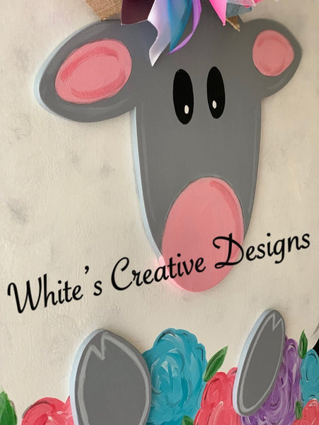 3-D Sheep Door Hanger (E010)