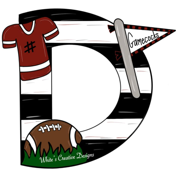 Football Letters A-Z Door Hangers