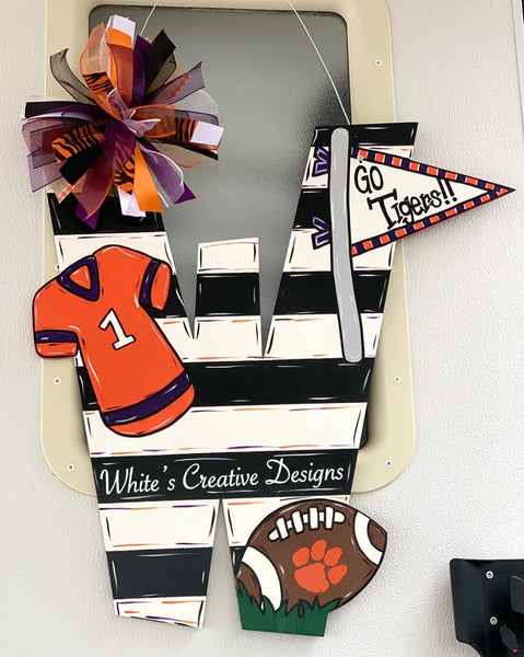 Football Letters A-Z Door Hangers