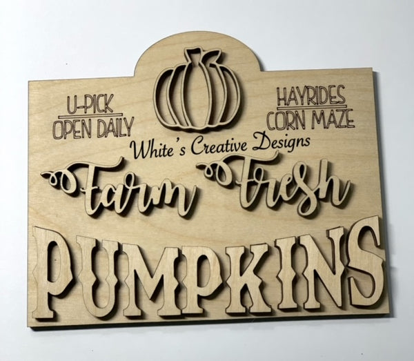 Pumpkin Spice Tiered Tray