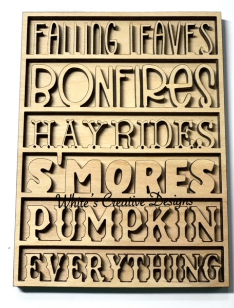 Pumpkin Spice Tiered Tray