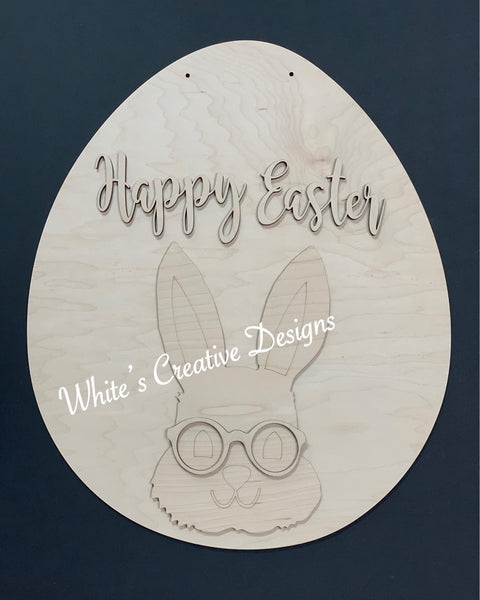 Easter Bunny with Glasses