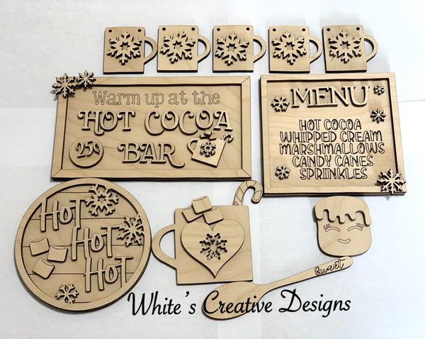 Hot Chocolate Tiered Tray