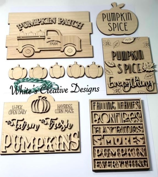 Pumpkin Spice Tiered Tray