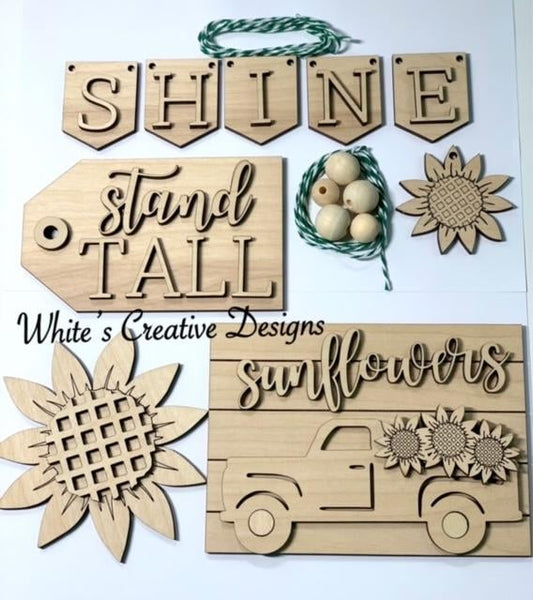 Sunflower Tiered Tray