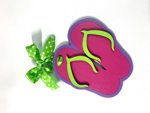 Flip Flop Pocketbook/Beach Bag/Book Bag/Gym Bag Tag