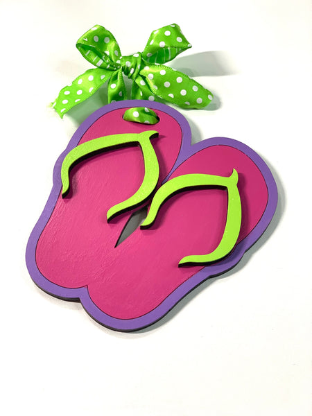 Flip Flop Pocketbook/Beach Bag/Book Bag/Gym Bag Tag