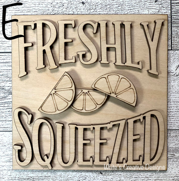 Lemon Leaning Ladder Tiles