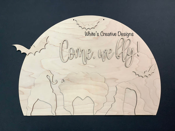 Come, we fly! Door Hanger (H027)