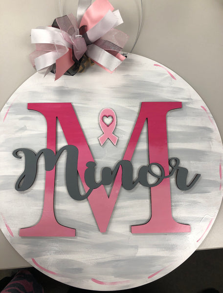 Name Knockout Round Door Hanger (Y015)