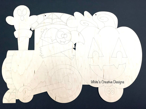 Halloween Train Door Hanger (H022)