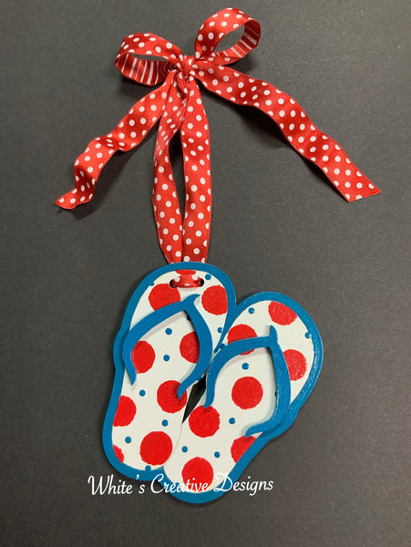 Flip Flop Pocketbook/Beach Bag/Book Bag/Gym Bag Tag