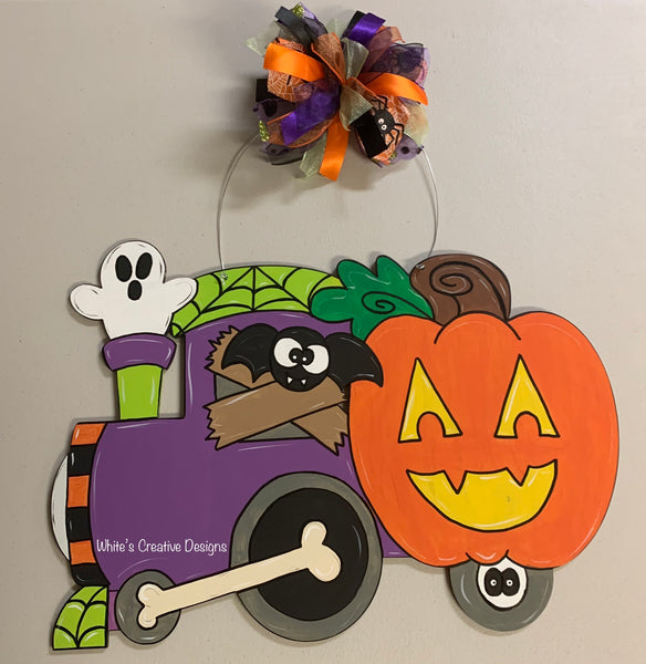 Halloween Train Door Hanger (H022)