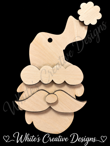 Santa Rustic Ornaments