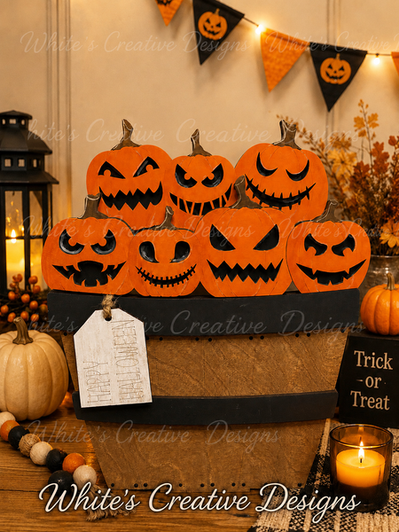 Flower Basket- Jack-o-lanterns insert