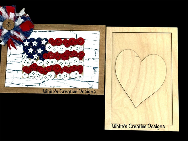 Button Flag signs
