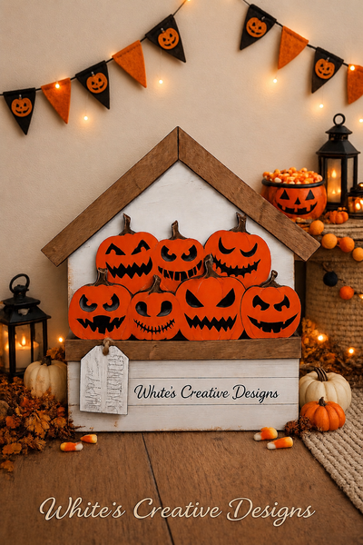 Flower Basket- Jack-o-lanterns insert