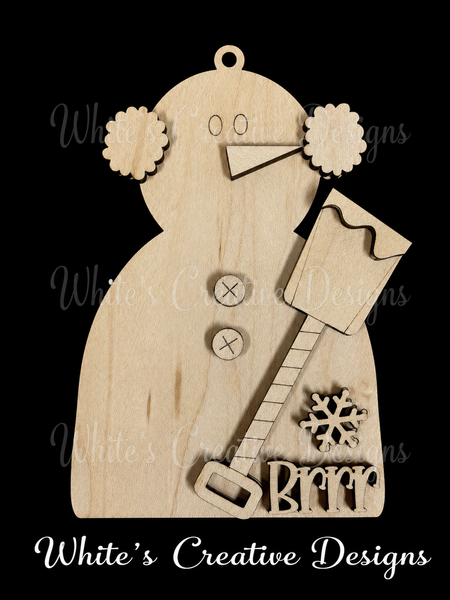Snowman Ornaments trio or individual