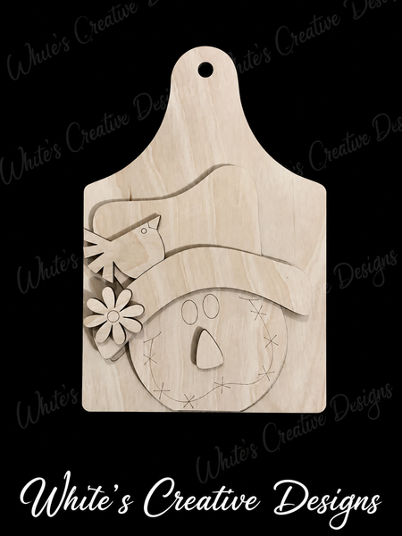 Scarecrow Face Cutting Board