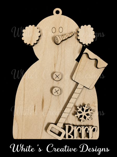 Snowman Ornaments trio or individual