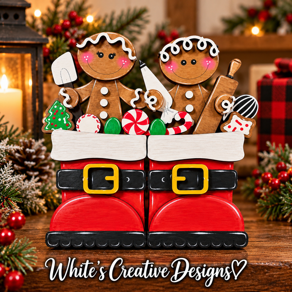 Gingerbread Insert for Flower Basket or Santa Boots