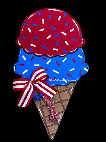 Ice Cream Cone Door Hanger