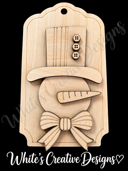 Snowman Tag Shelf Sitter