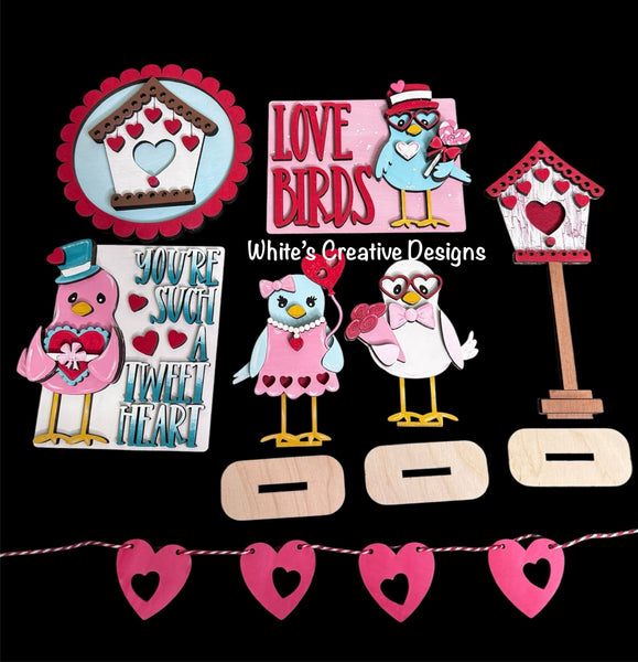 Love Birds Tiered Tray