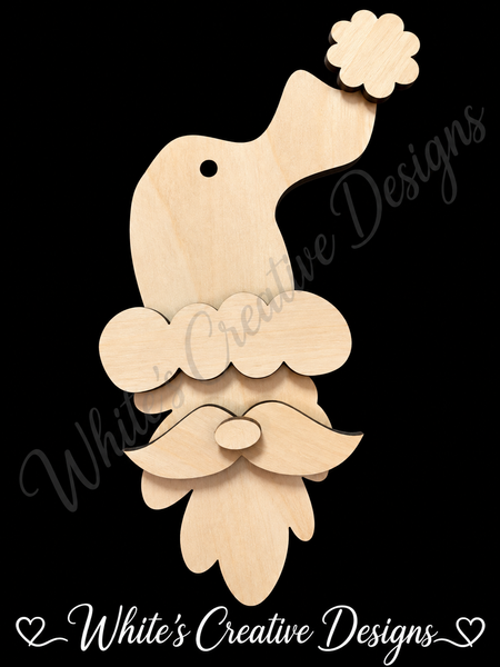 Santa Rustic Ornaments