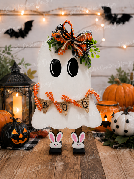 Ghost with Bunny Slippers or Witches Boots