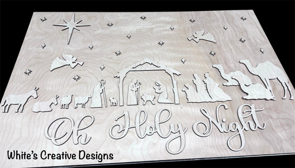 Nativity sign 3-D