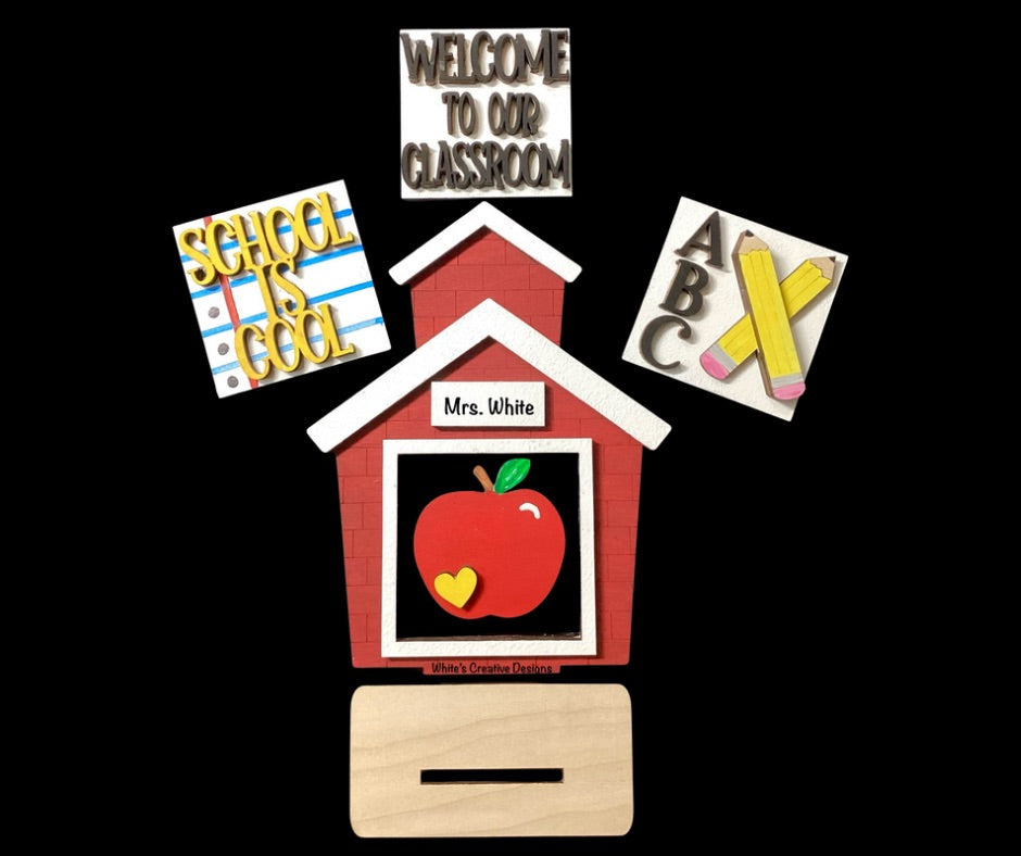 School House Frame with 4 Ladder Tiles