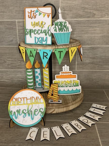 Birthday Tiered Tray