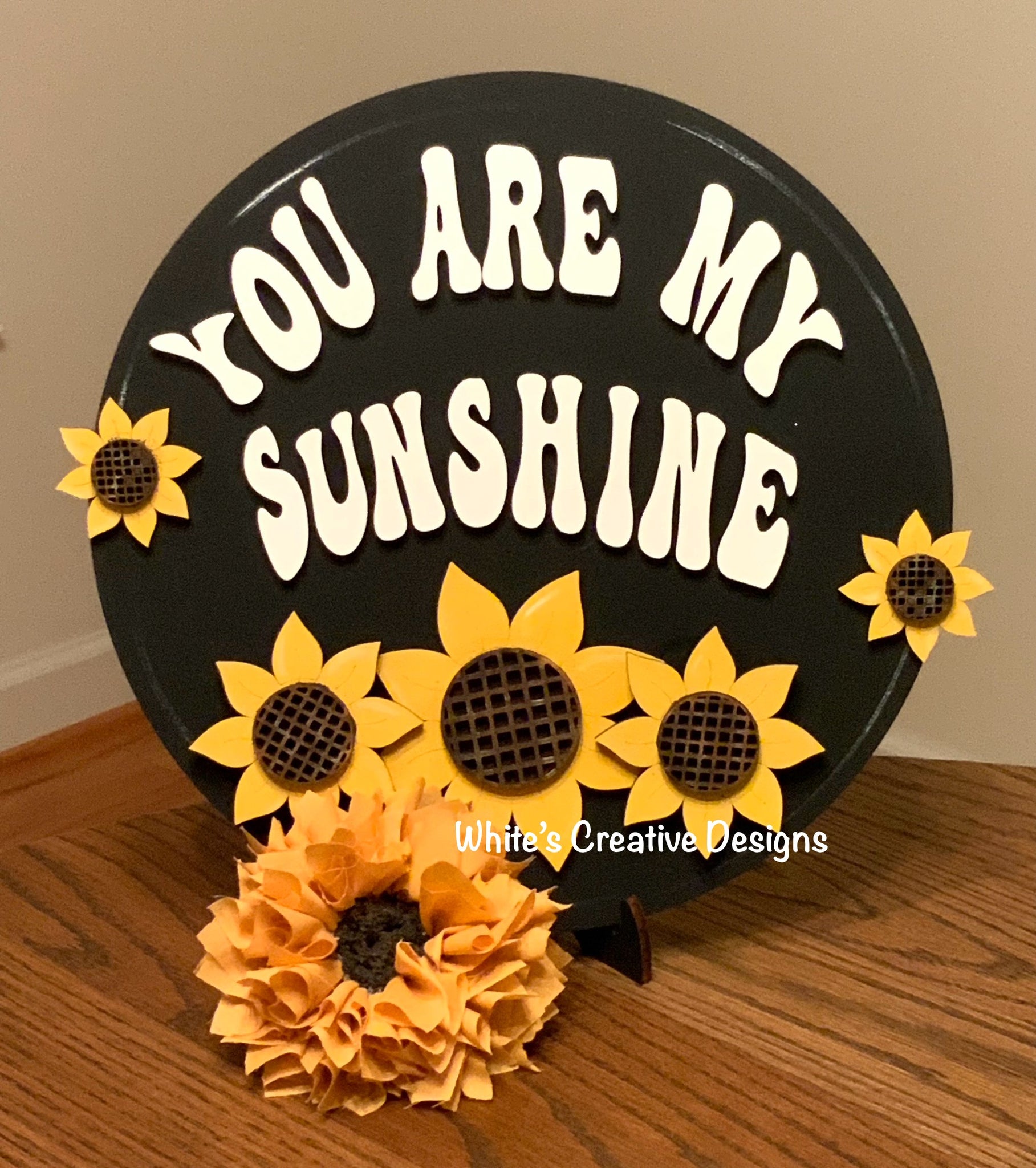 You Are My Sunshine Sunflower Door Hanger