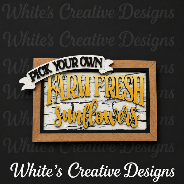 Sunflower DIY sign kits