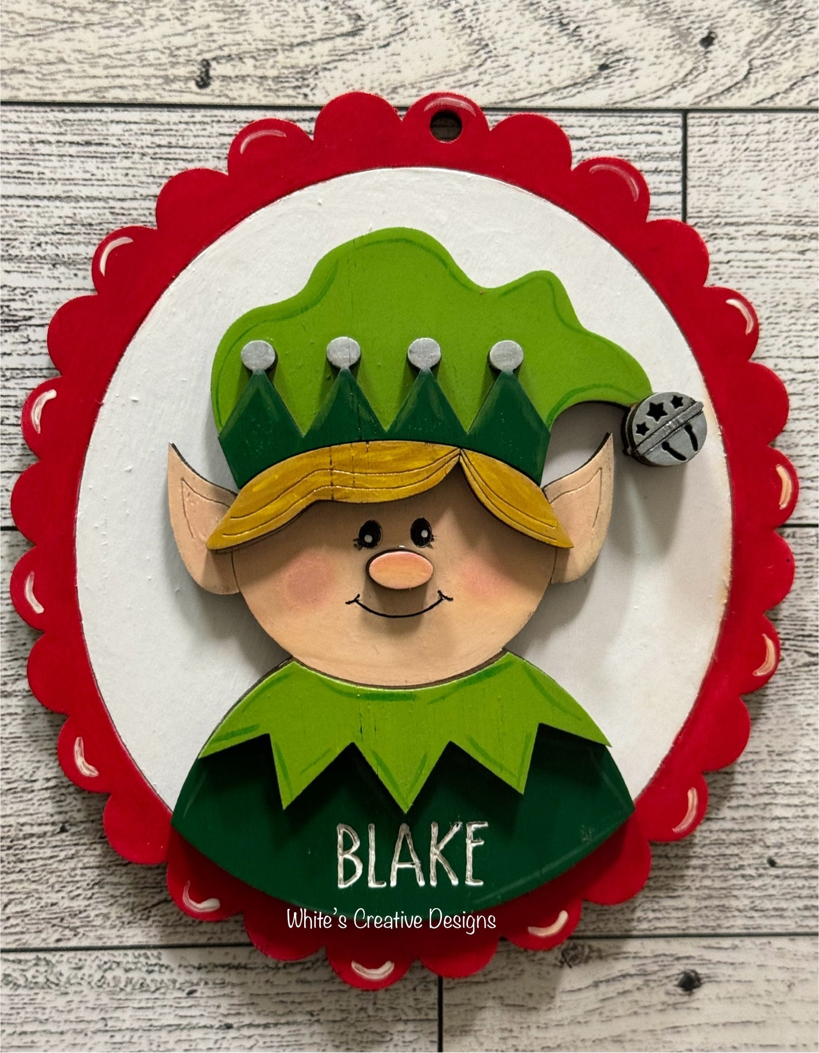 Elf Boy & Girl (Personalized) Christmas Ornaments