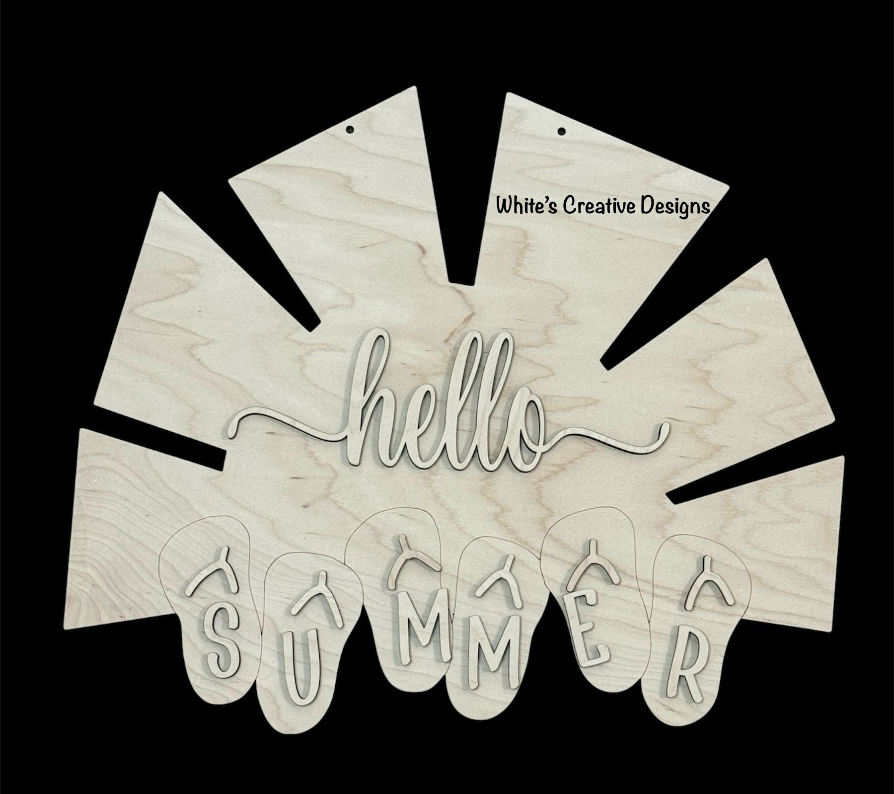 Hello Summer Sun Door Hanger