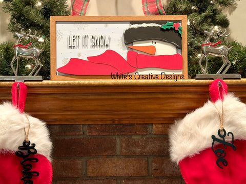 Let it Snow Framed Sign- 2