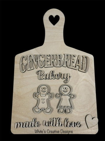 Gingerbread Bakery Cutting Board