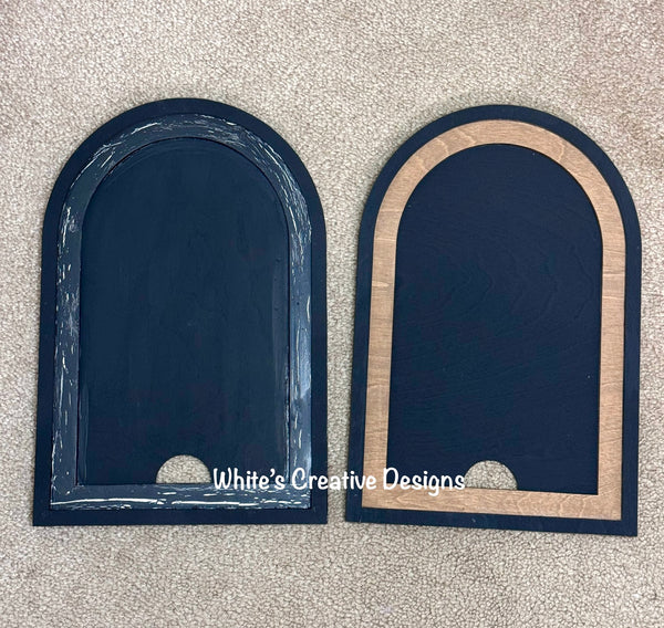 Large Arch Interchangeable Frame with Blank insert, DIY